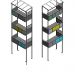 ISO Ansicht Werkplanung Turm 2 BV 140073 , 60431 Frankfurt Niedwiesenstrasse 42