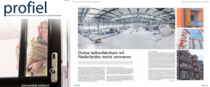 BONDA in der niederländischen Architekturzeitschrift "Profiel"